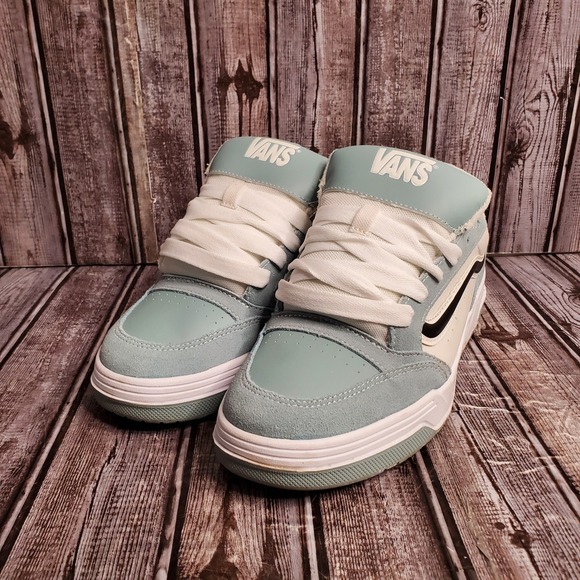 Vans Other - Vans Mens Hylane Skate Shoes Light Blue White Low Top Sneakers Size 11.5